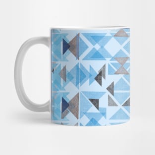 Pocket - Boho Nomadic Tribal Blue Mug